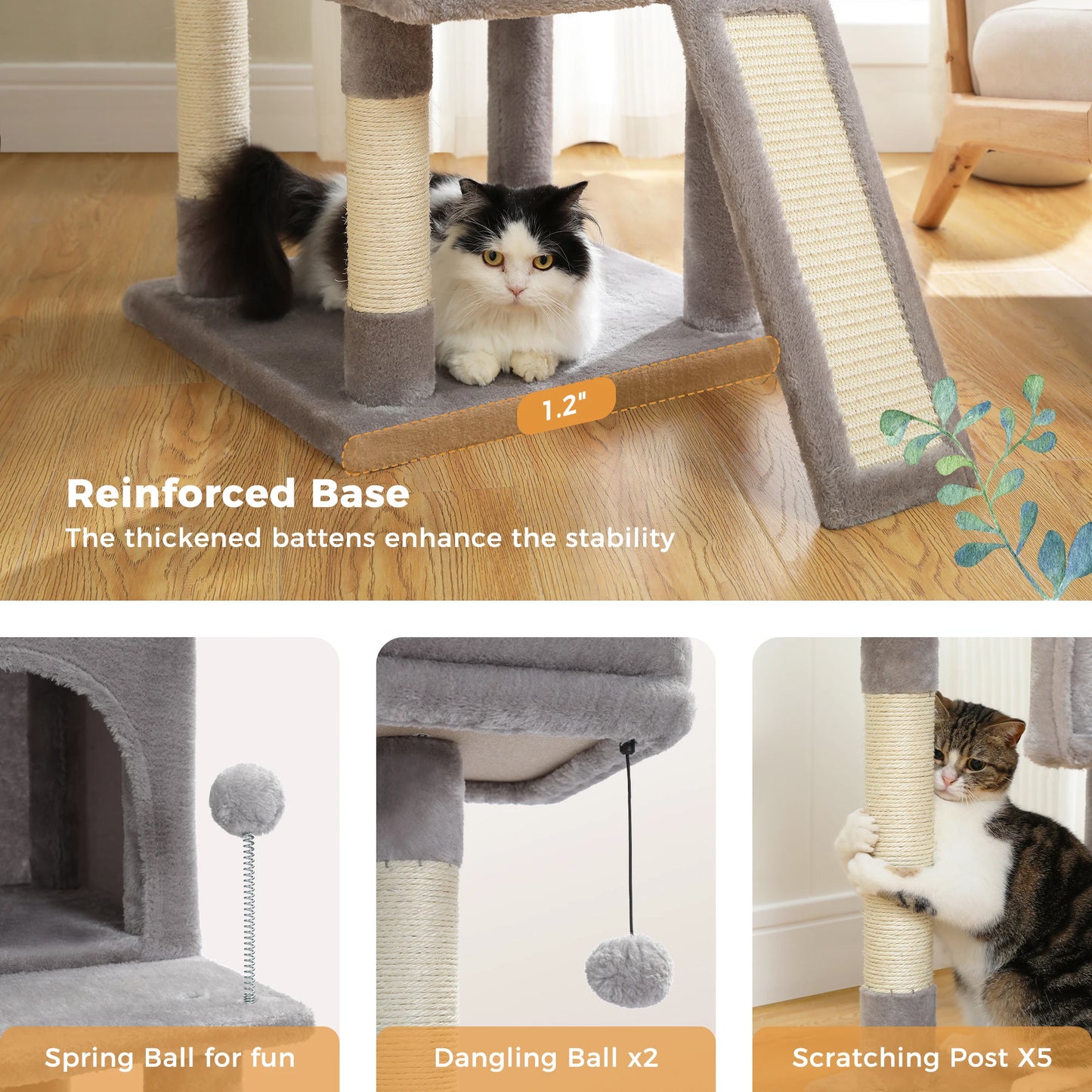 Domestic Delivery Multi-Level Cat Tree Tower Climb Furniture