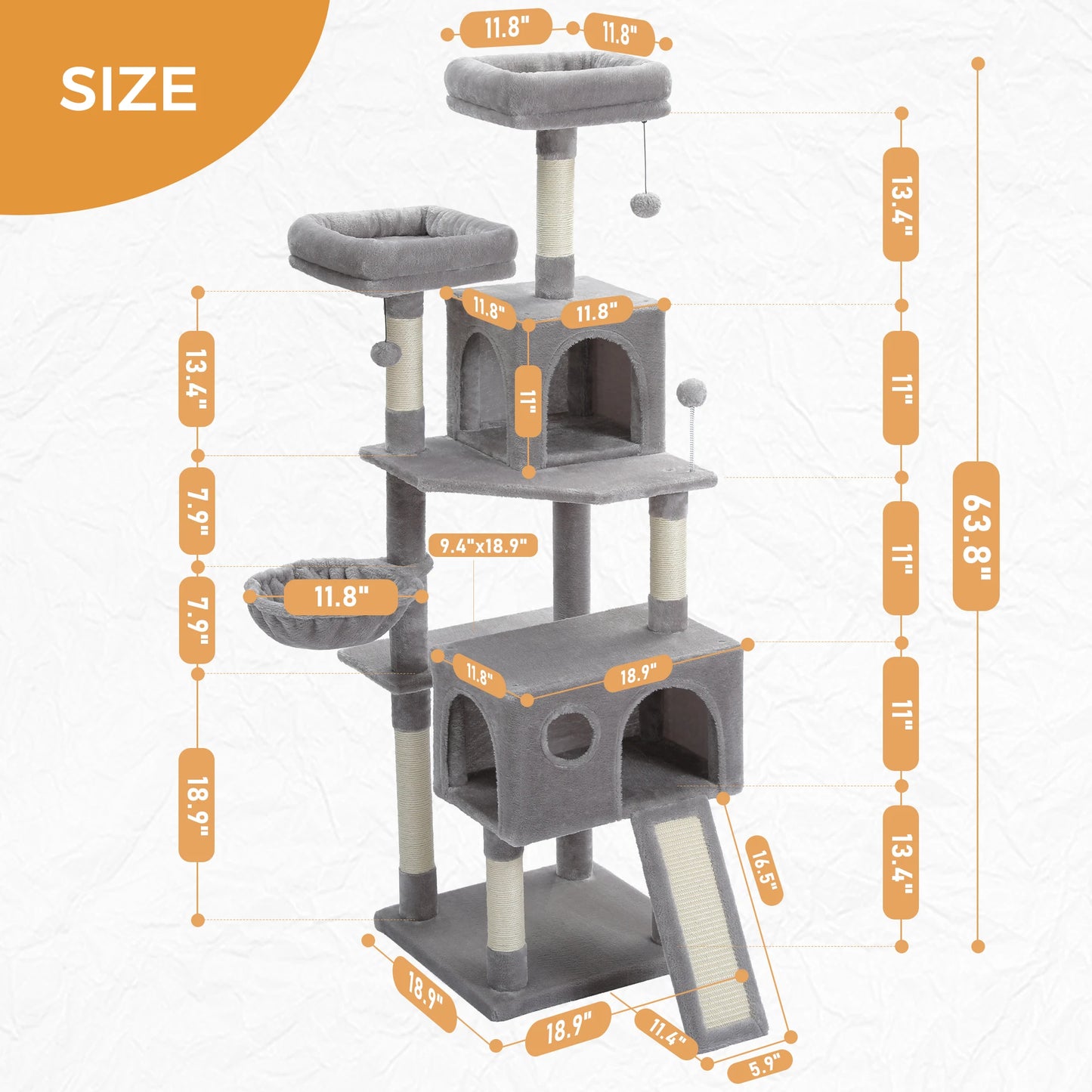 Domestic Delivery Multi-Level Cat Tree Tower Climb Furniture