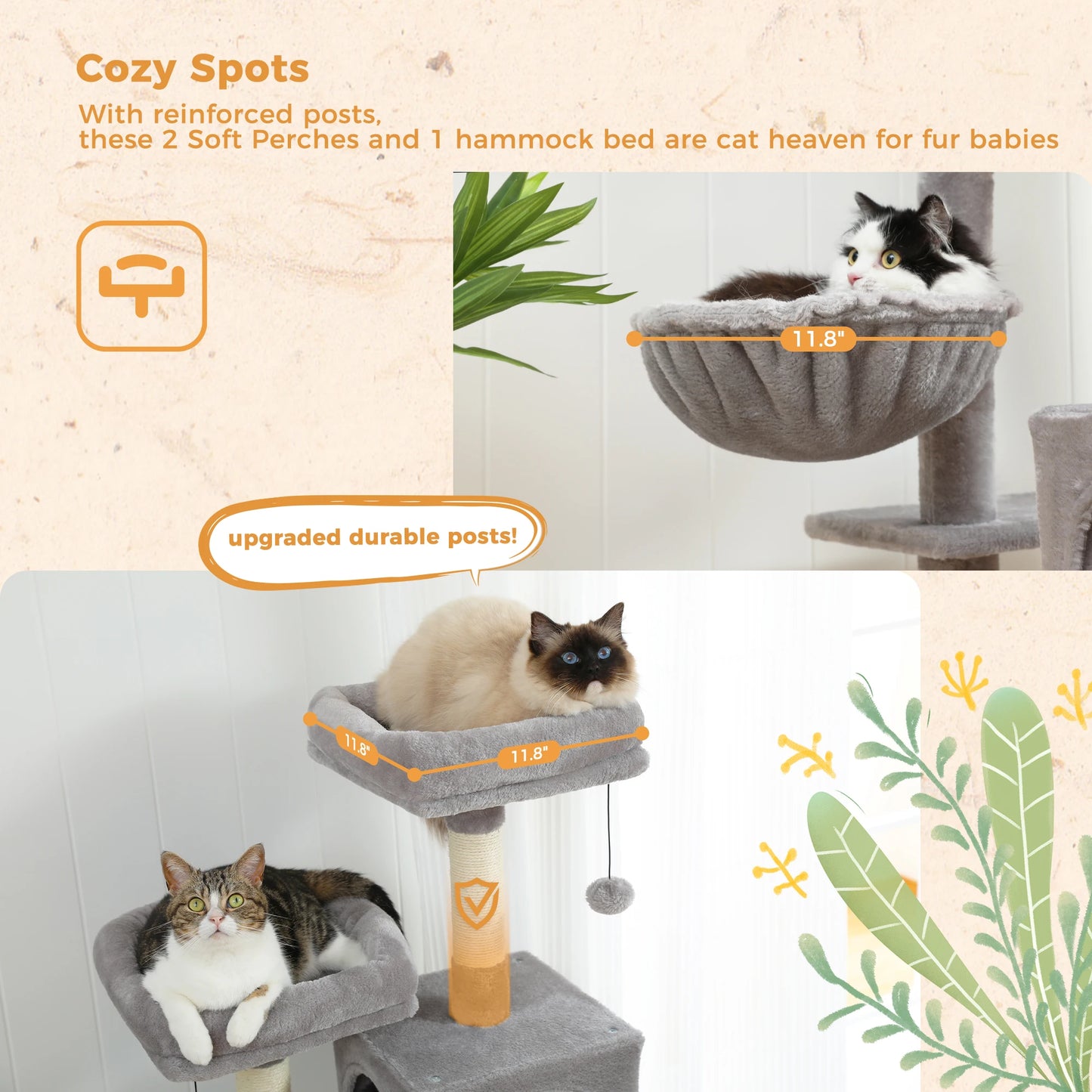 Domestic Delivery Multi-Level Cat Tree Tower Climb Furniture