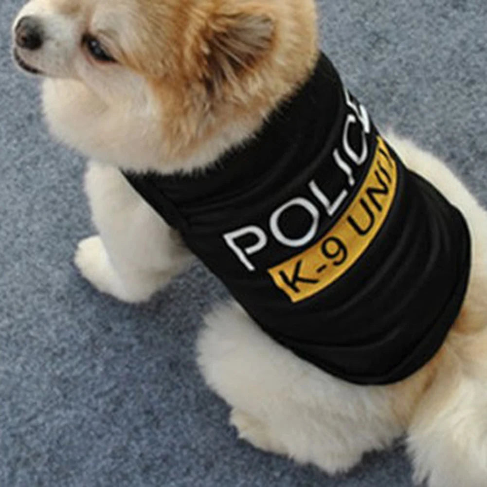 Police Suit Cosplay Dog Clothes
