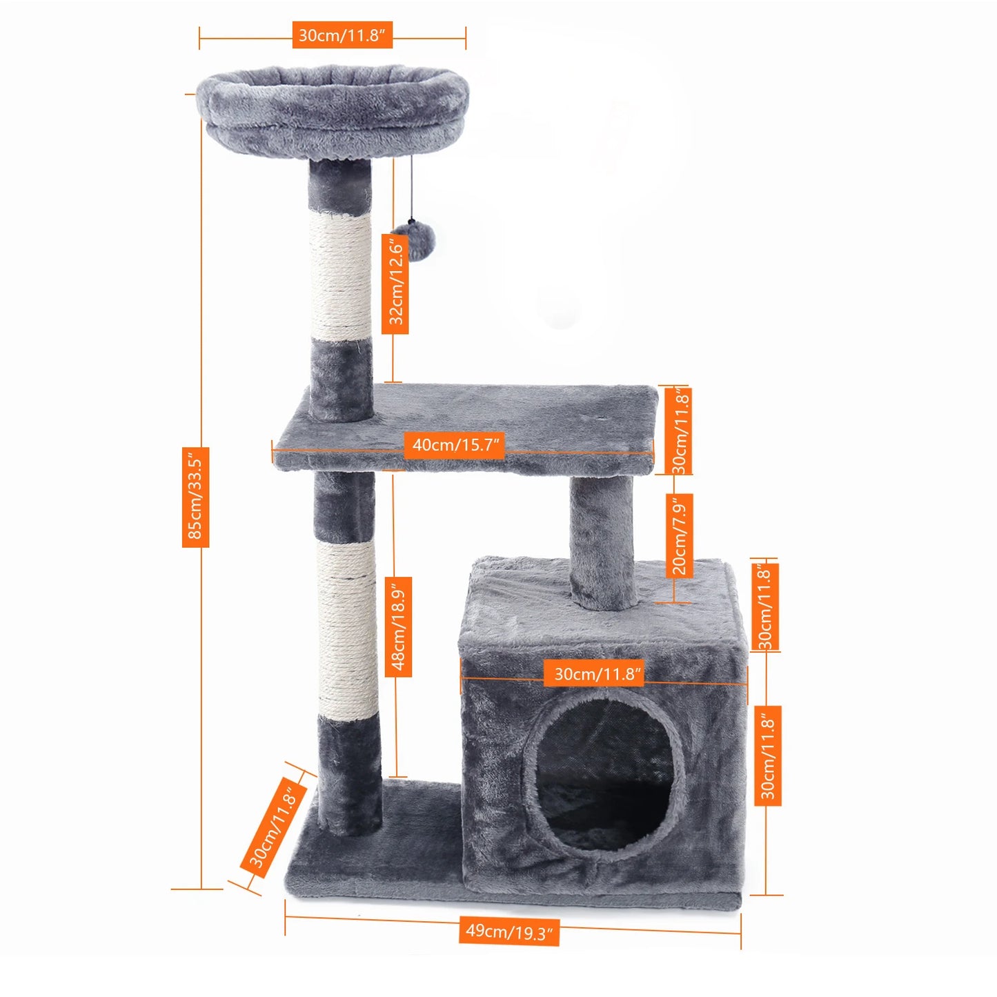 Domestic Delivery Multi-Level Cat Tree Tower Climb Furniture
