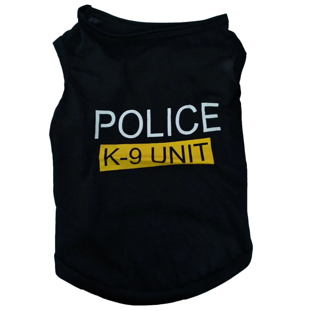 Police Suit Cosplay Dog Clothes