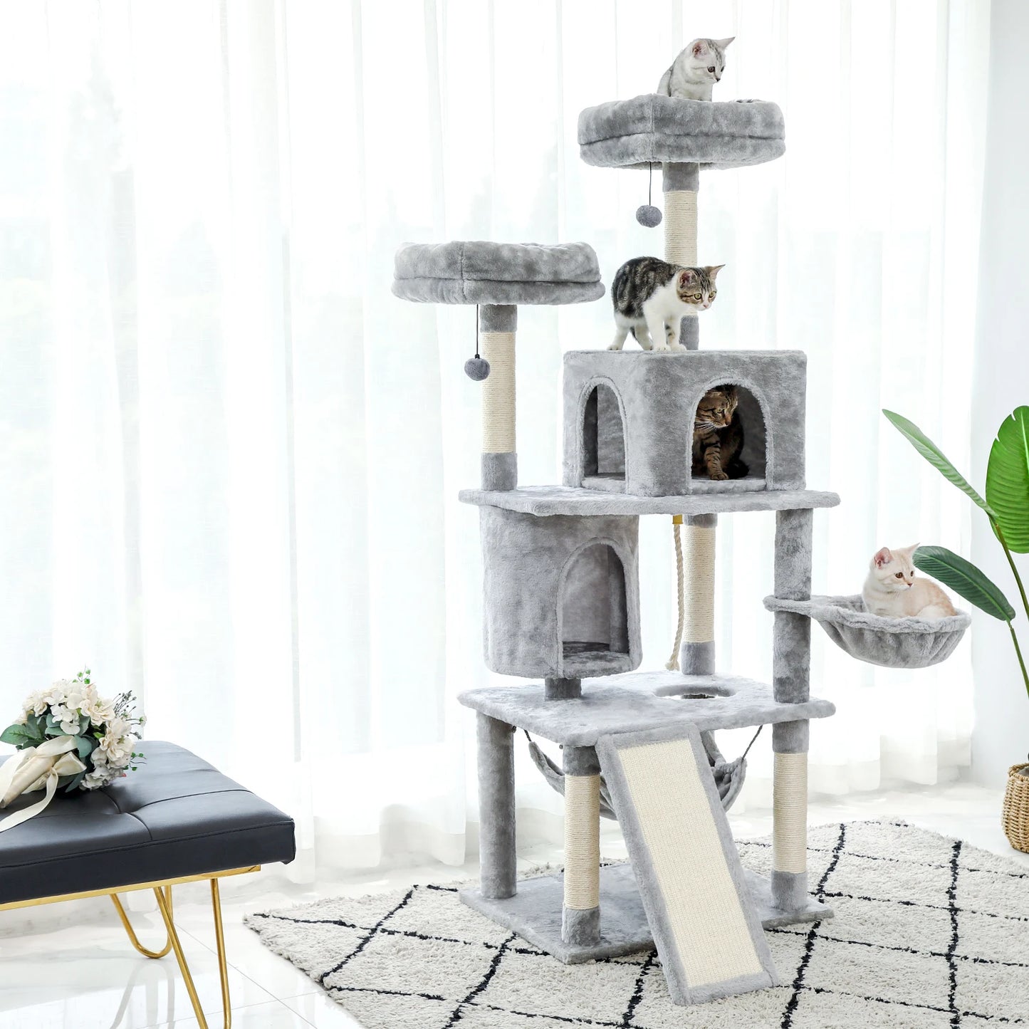 Domestic Delivery Multi-Level Cat Tree Tower Climb Furniture