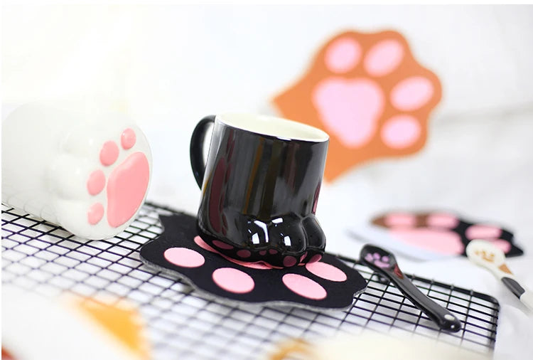 Cute Cat Paw Mug Coffee