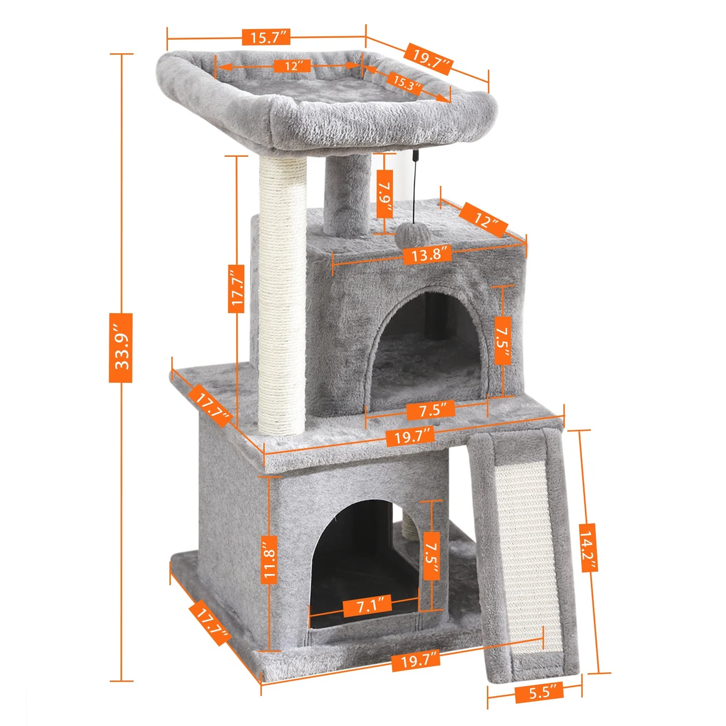 Domestic Delivery Multi-Level Cat Tree Tower Climb Furniture