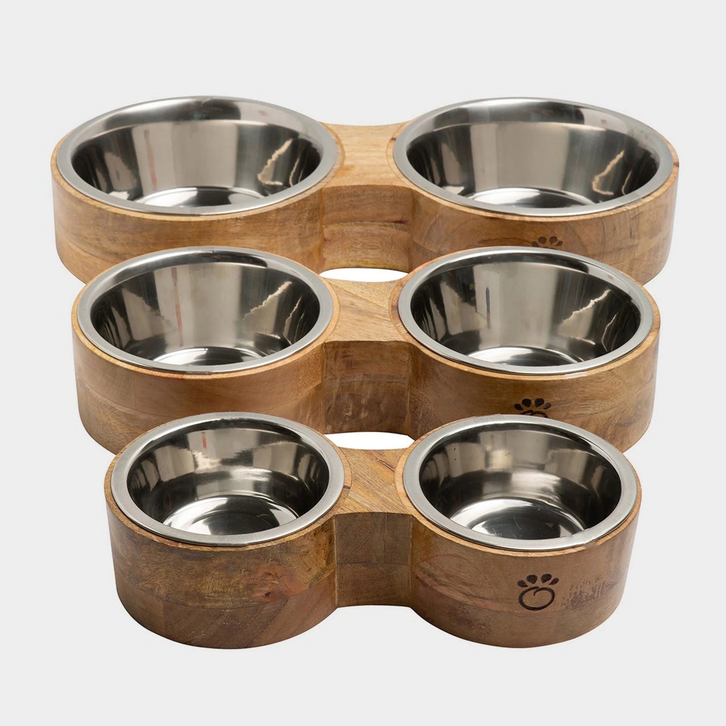 Double Cat Bowl with Stand
