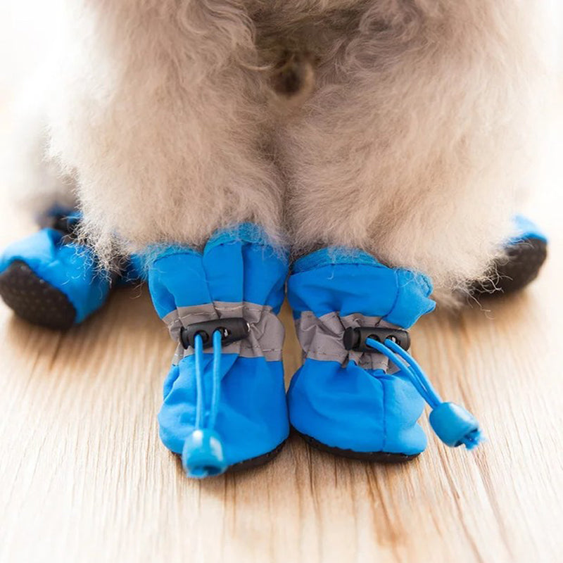 4Pcs Waterproof Pet Dog Shoes