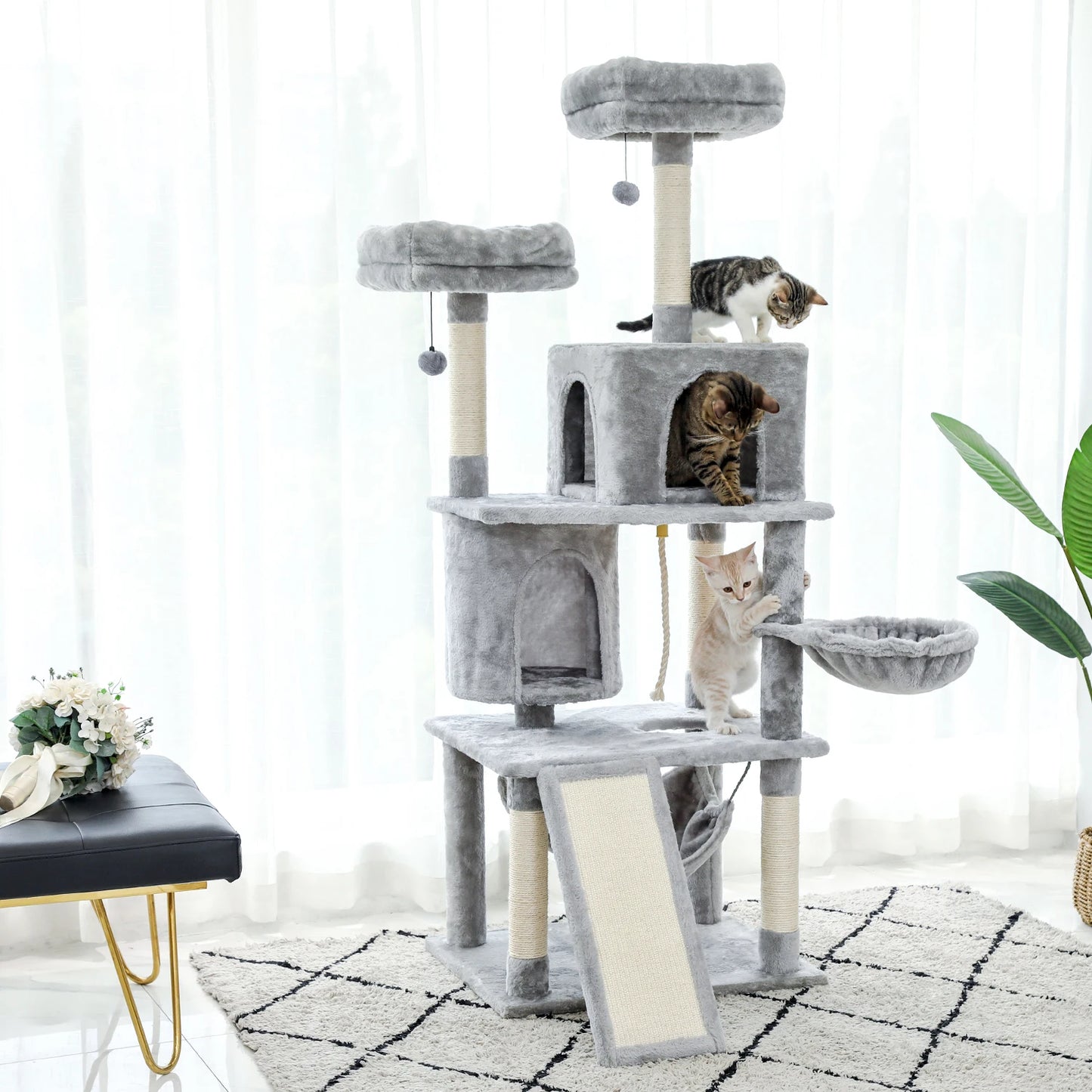 Domestic Delivery Multi-Level Cat Tree Tower Climb Furniture