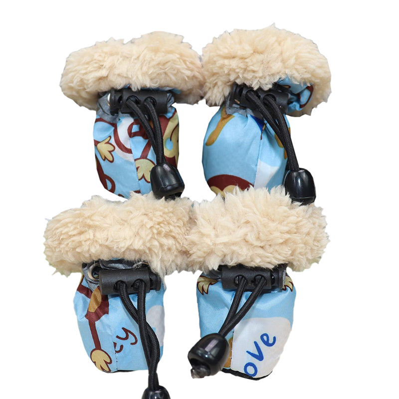 4Pcs Waterproof Pet Dog Shoes