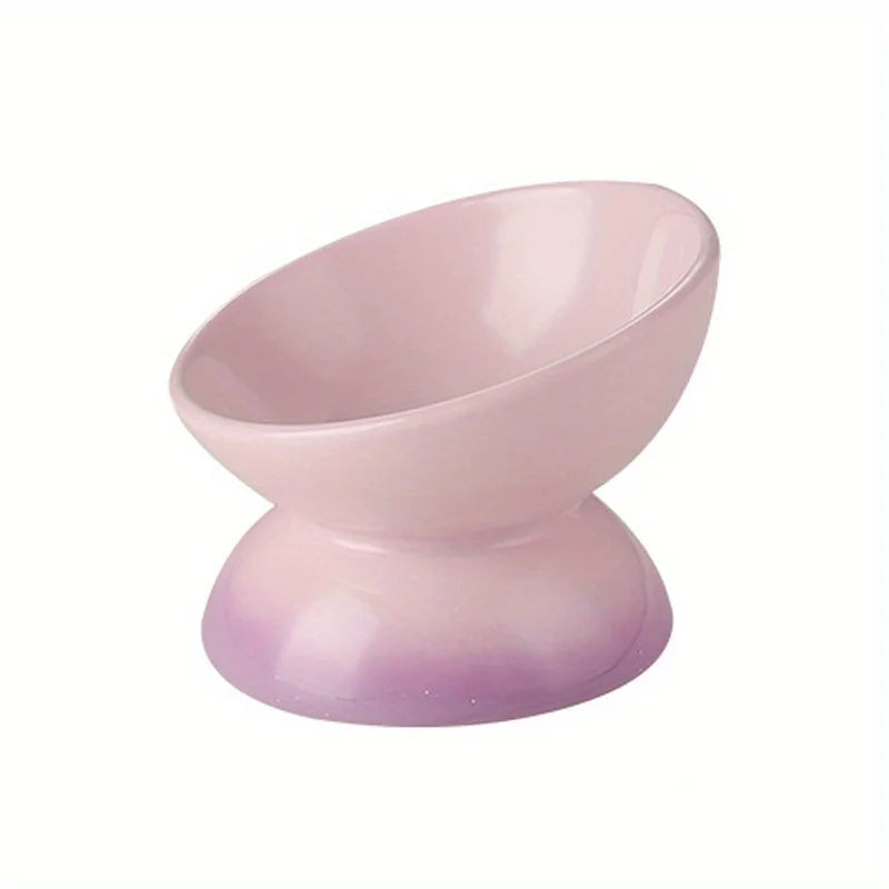 Cat Bowl,Ceramic Elevated Pet Food