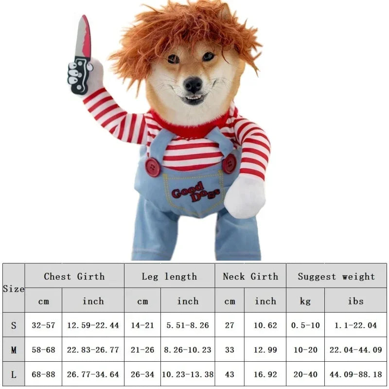 Scary Doll Dog Halloween Costume