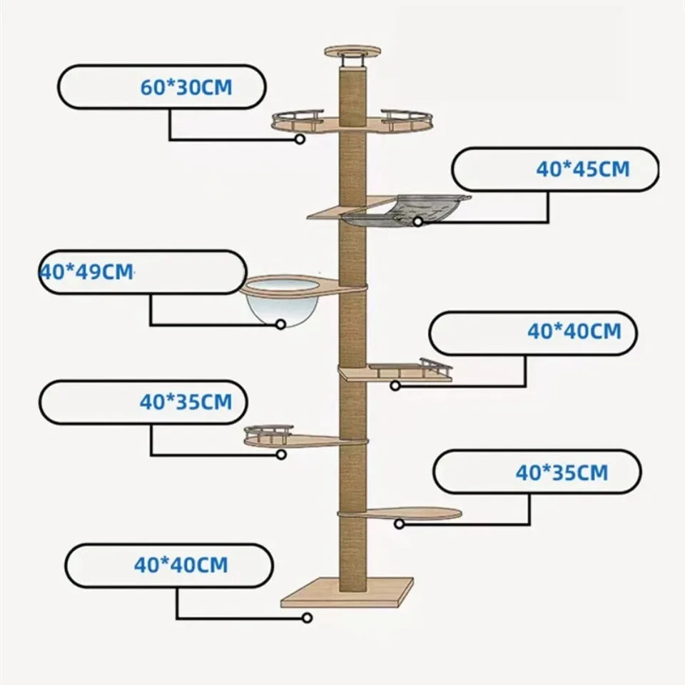 Cat Supplies Wooden Cats Tree