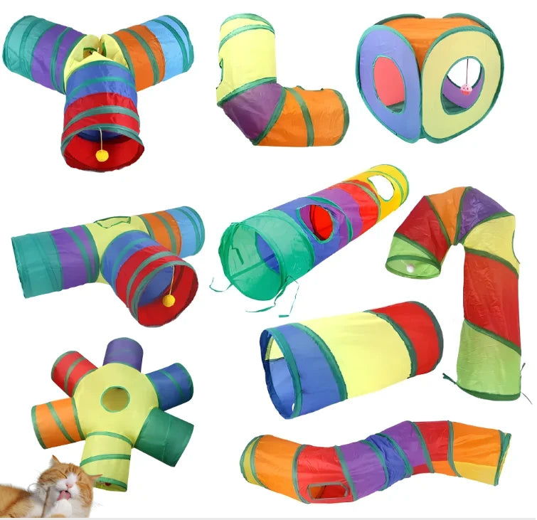 Cat Tunnel Interactive Toy Hide