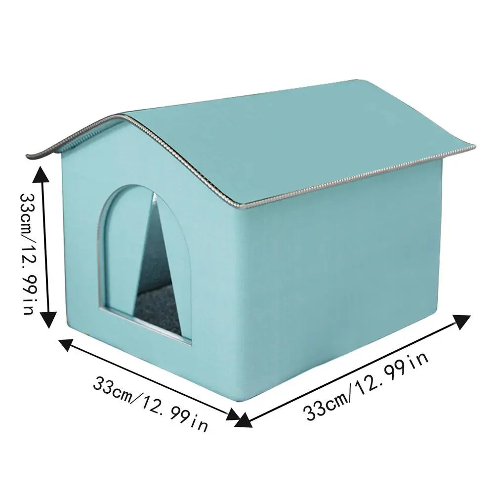 Outdoor Cat House Foldable Warm