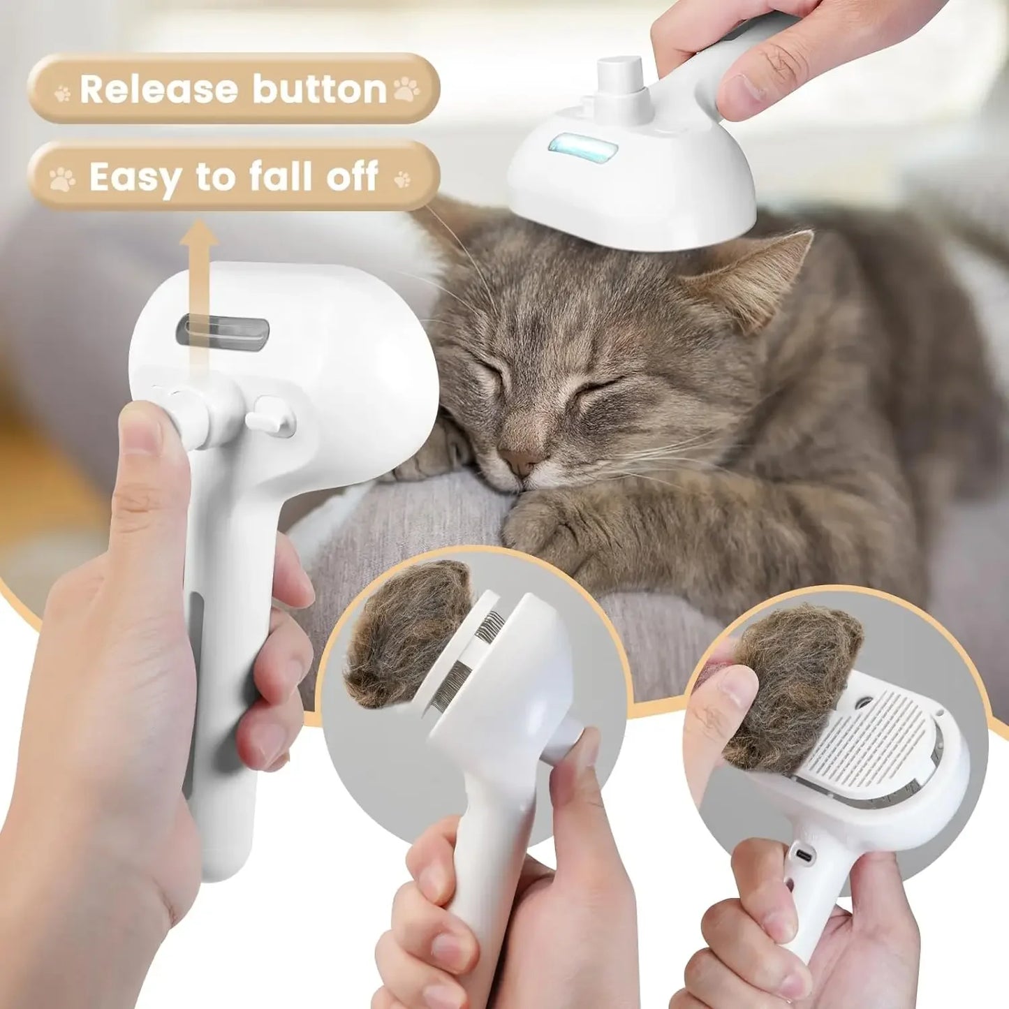 Pet Spray Grooming Comb Remove