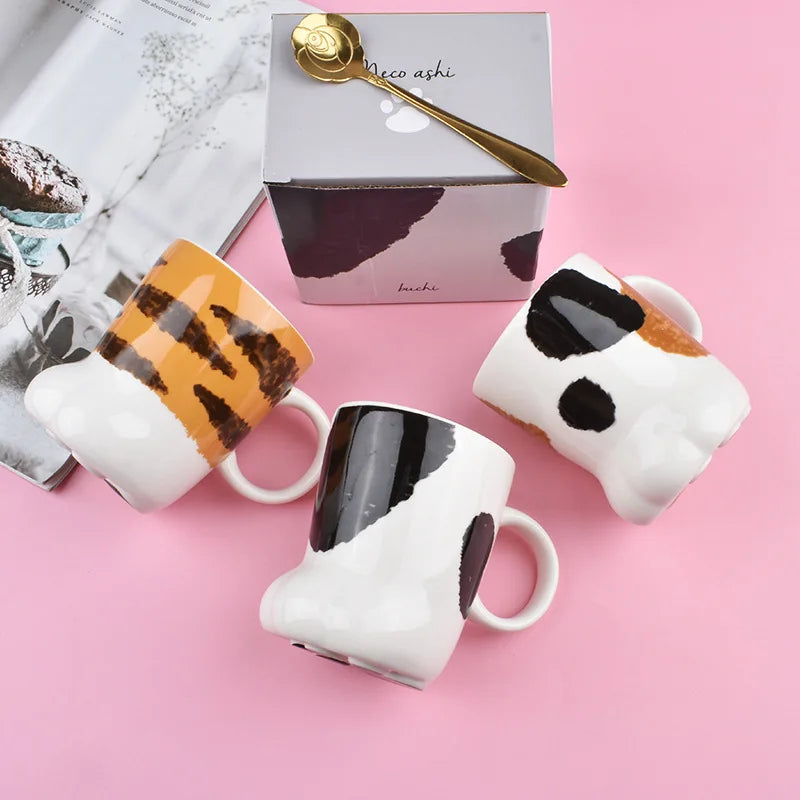 Ceramic Cat Paw Mug Tiger