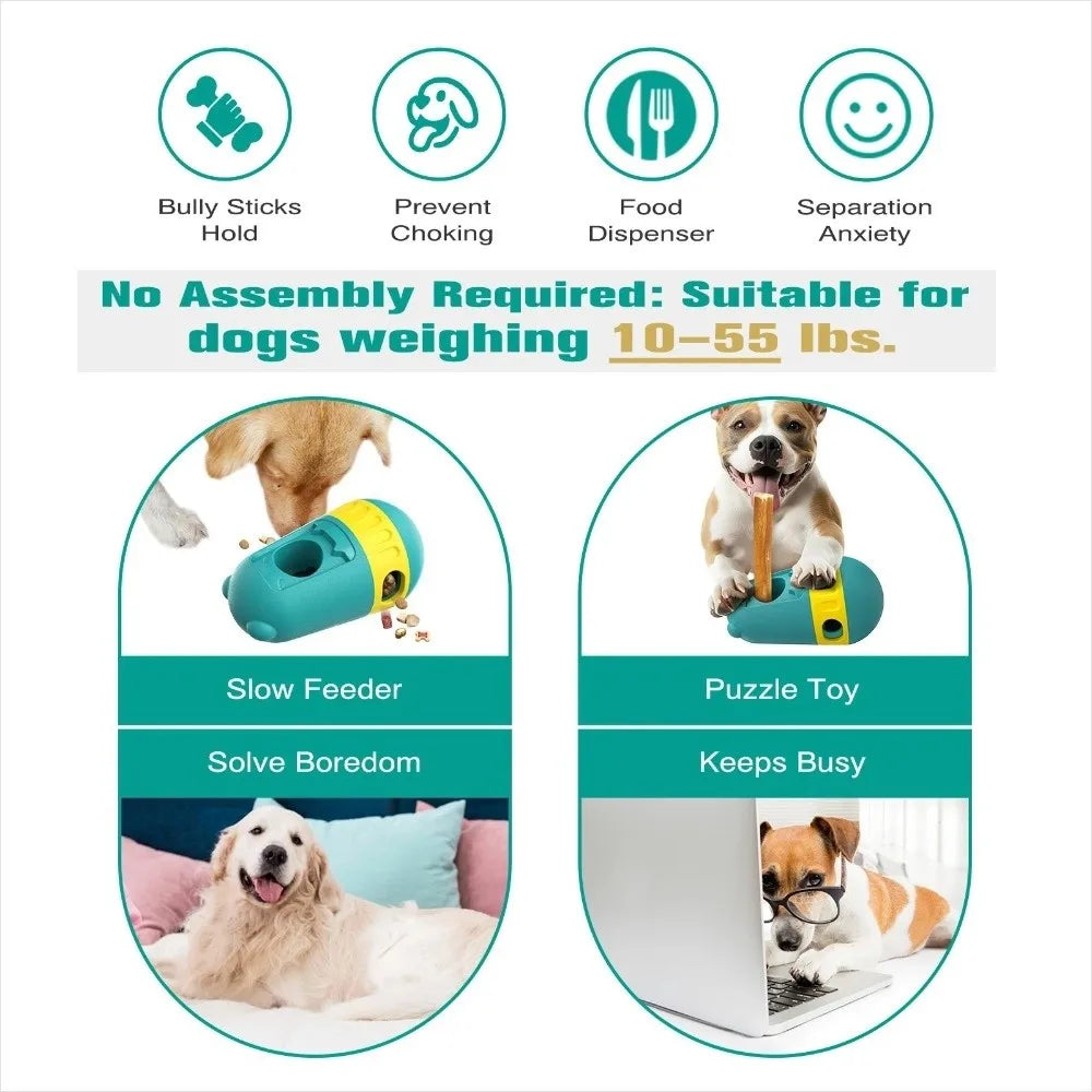 Bite Resistant Dog Treat Dispenser Toy Relieve Boredom Feedi