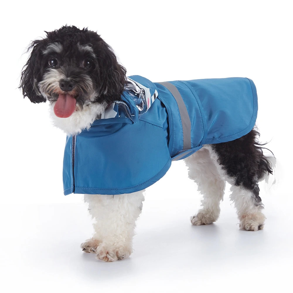 Pet Raincoat Cartoon Pattern Reflective