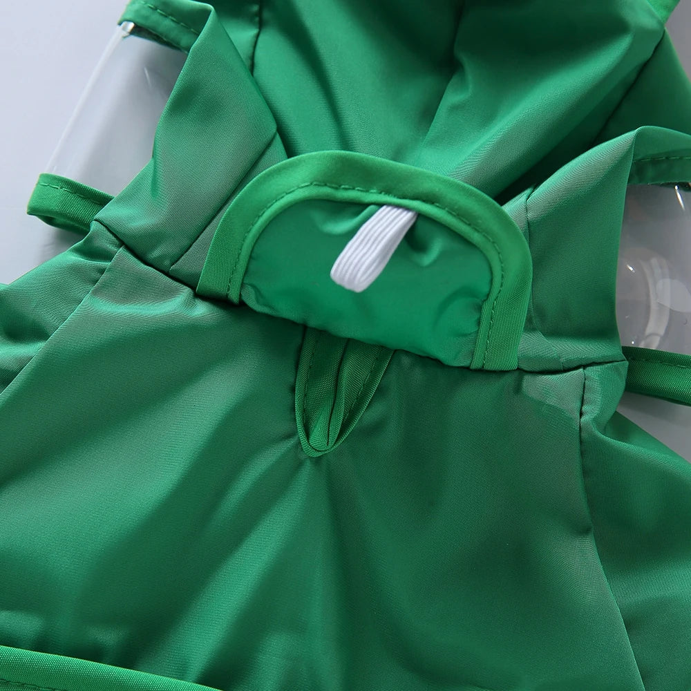Pet Raincoat Cartoon Pattern Reflective