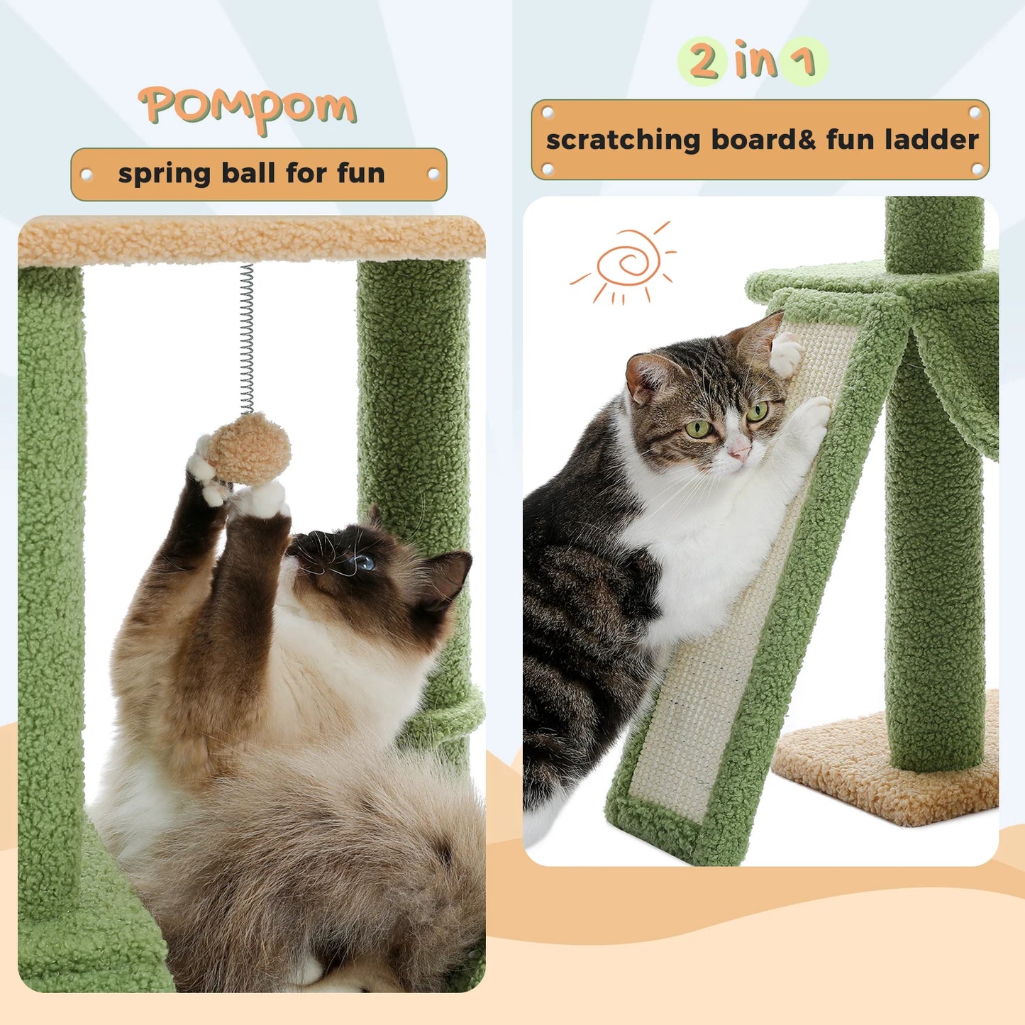 Domestic Delivery Multi-Level Cat Tree Tower Climb Furniture