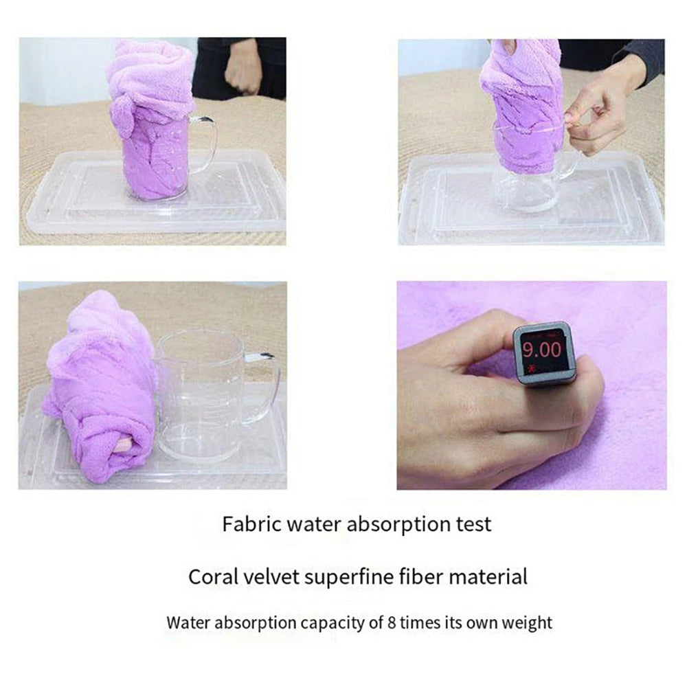 Cute Dog Bathrobe Pet Drying Coat Clothes Microfiber Absorbe