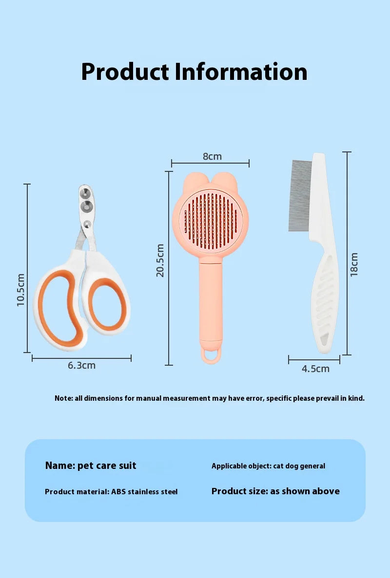 Cat Grooming Supplies 3 Piece