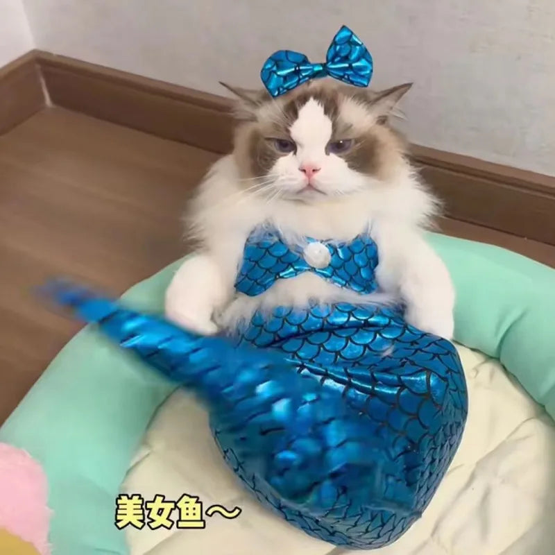 Mermaid Cat/Dog Halloween Costume