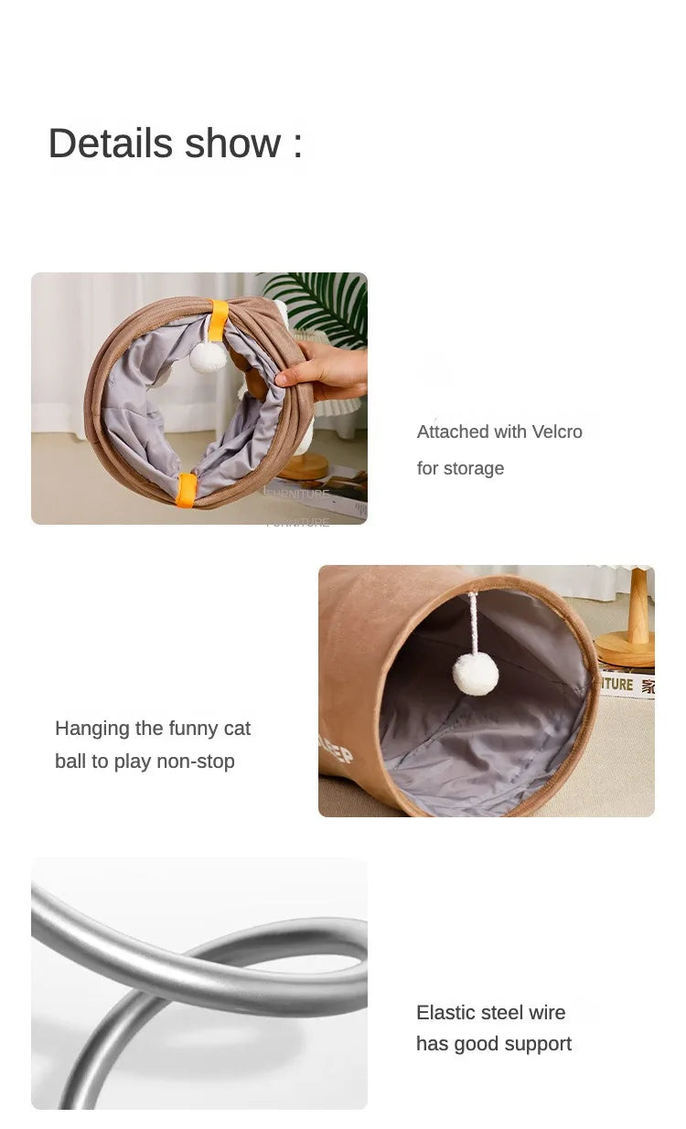 Cat Tunnel Tube Foldable Cat
