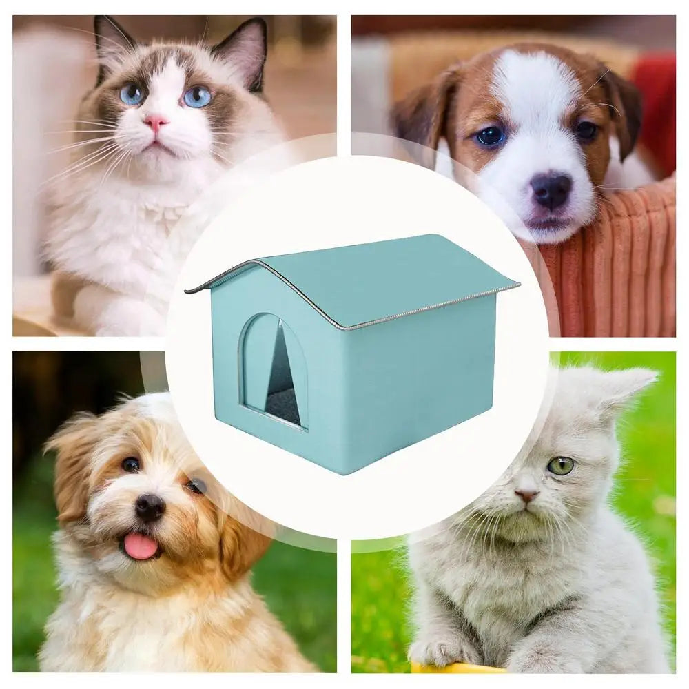 Outdoor Cat House Foldable Warm
