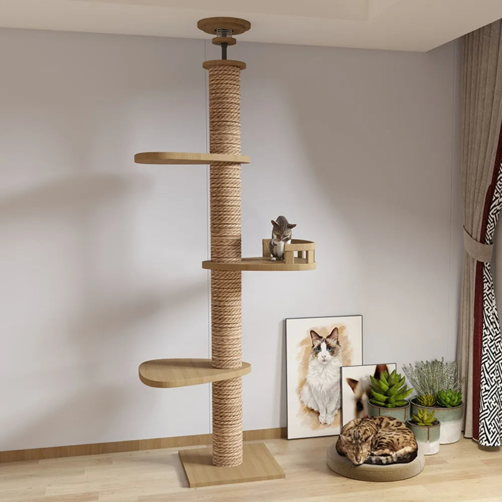 Cat Supplies Wooden Cats Tree