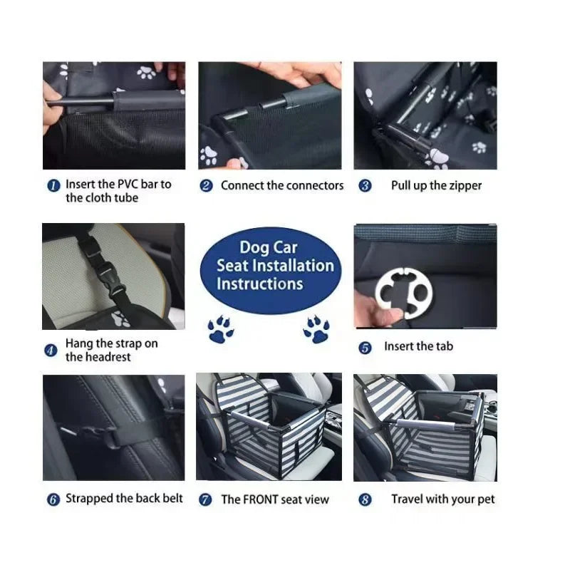 Dog Car Seat for Travelling - Waterproof