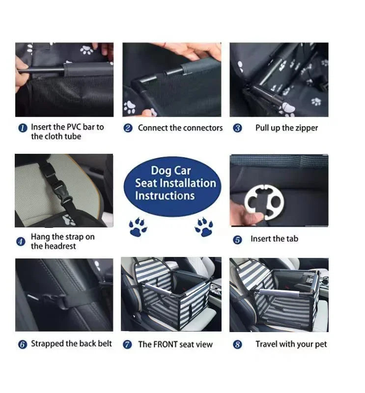 Dog Car Seat for Travelling - Waterproof