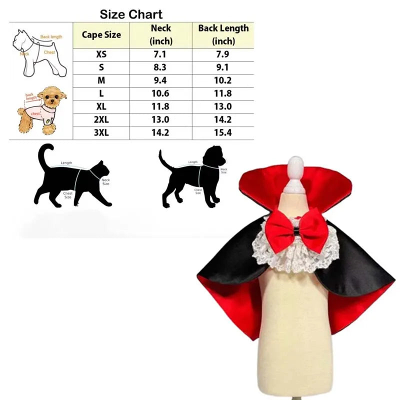 Dog Halloween Vampire Costume