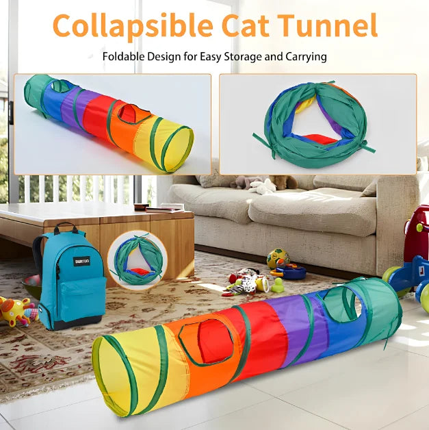 Cat Tunnel Interactive Toy Hide