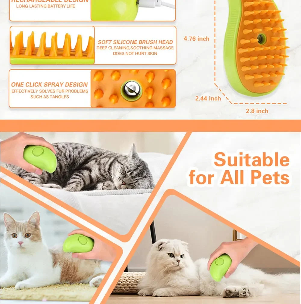 Cat Dog Steamy Brush Steam