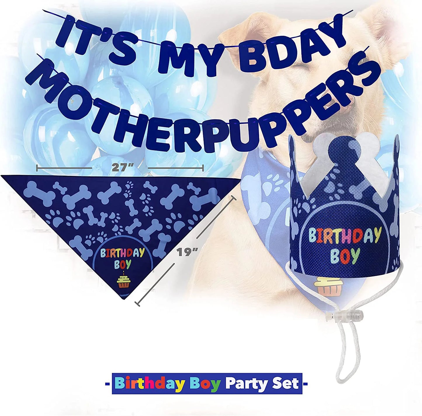 Pet Birthday Party Flag Decoration