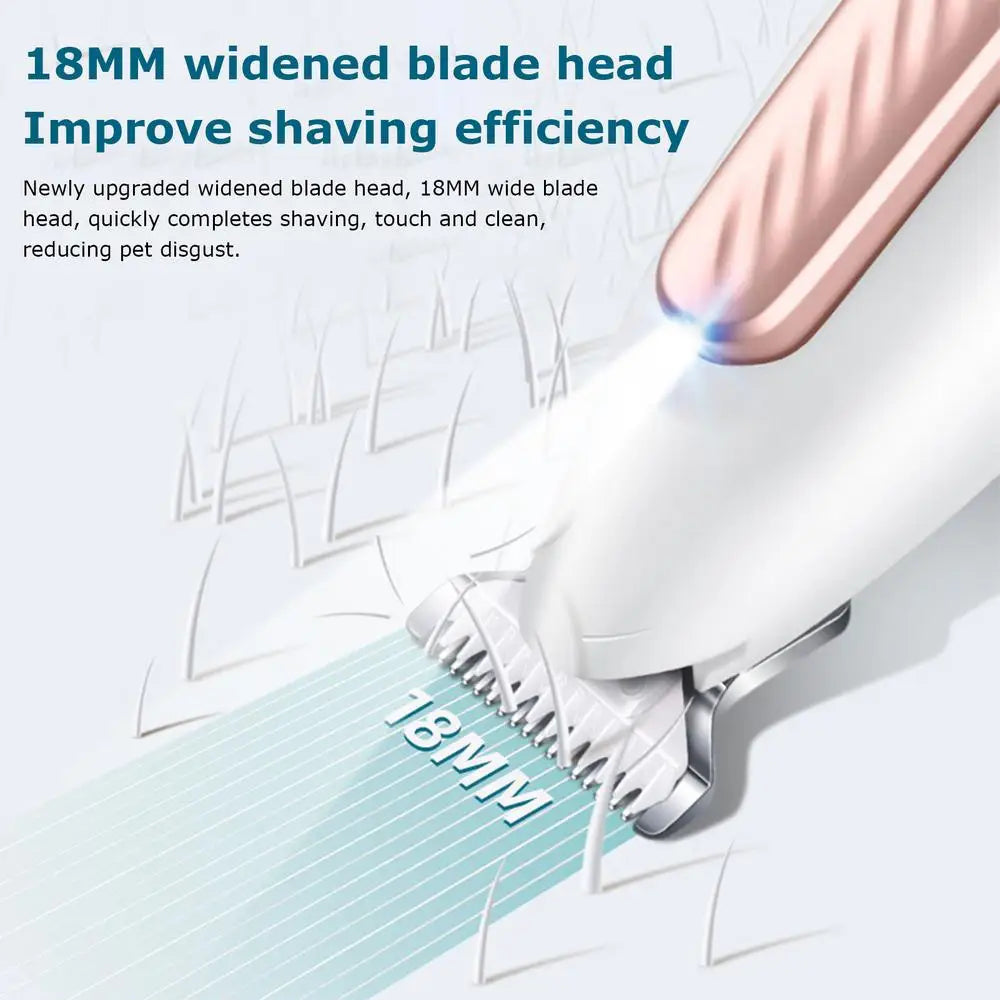Portable Dog Paw Trimmer with Led Light Rechargeable Cordles