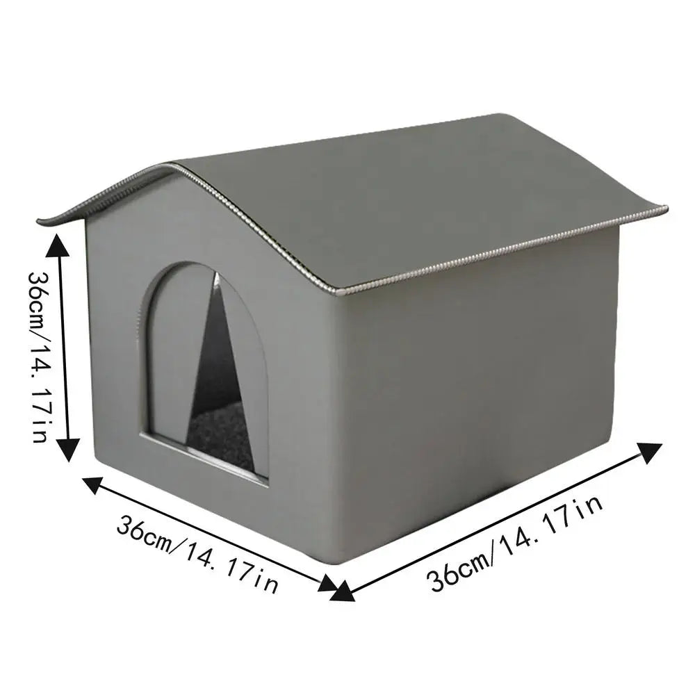 Outdoor Cat House Foldable Warm