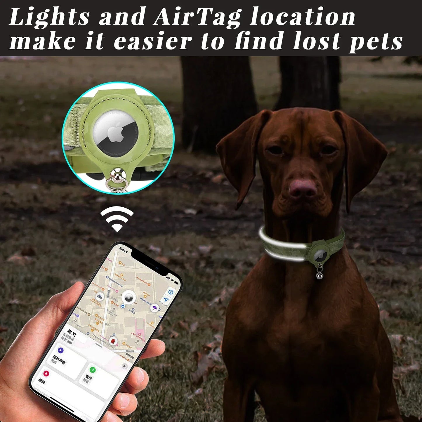 Airtag Dog Collar Tracker