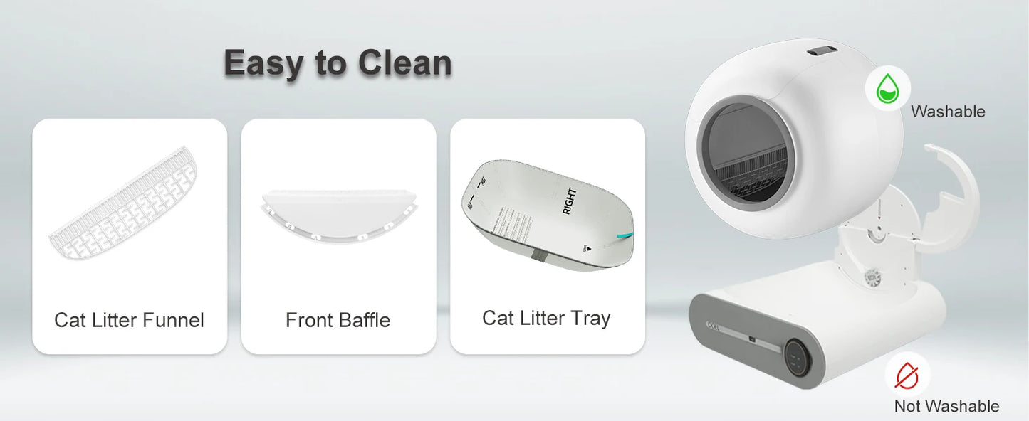 DOEL Self Cleaning Cat Litter Box 65L