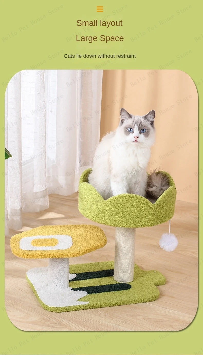 Ice-cream Style Cat Climbing Frame Three-layer Sisal Cat Scr