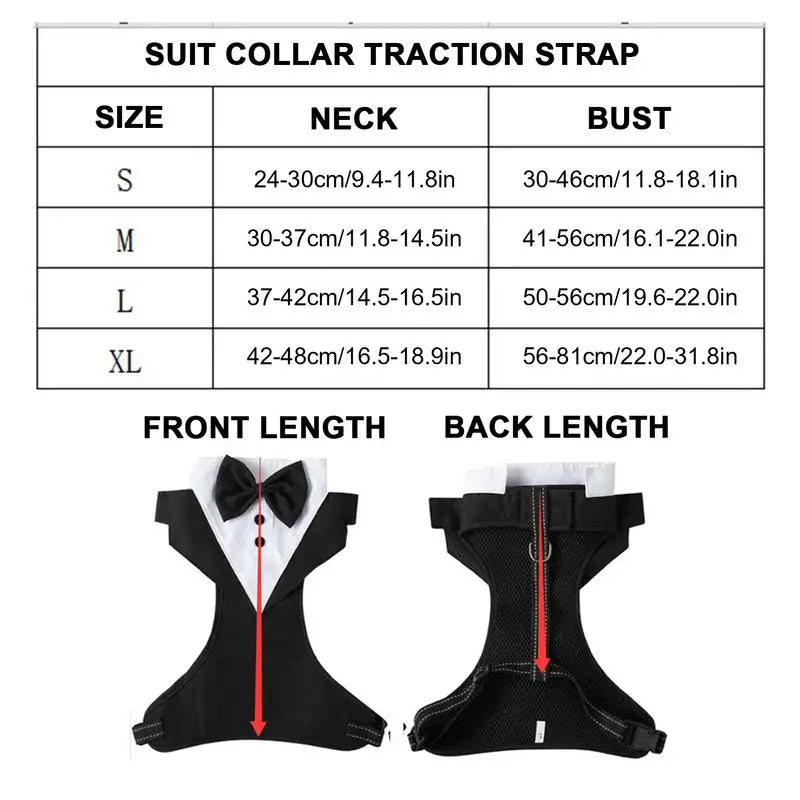 Dogs Tuxedo Wedding Party Suit