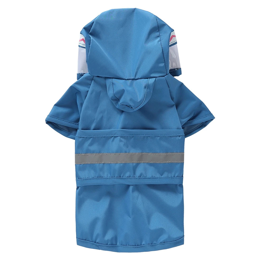 Pet Raincoat Cartoon Pattern Reflective