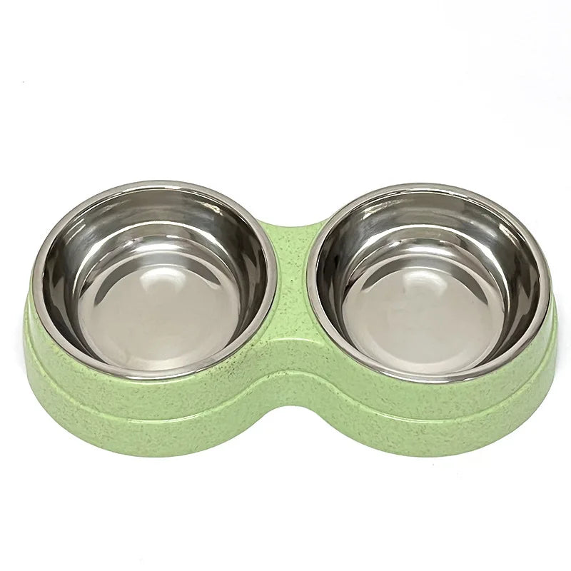 Double Cat Bowl with Stand