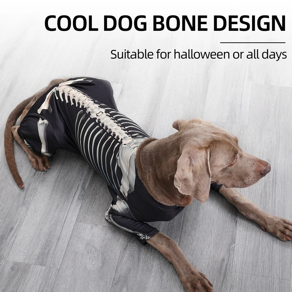Halloween Skeleton Dog Costumes for larger dogs