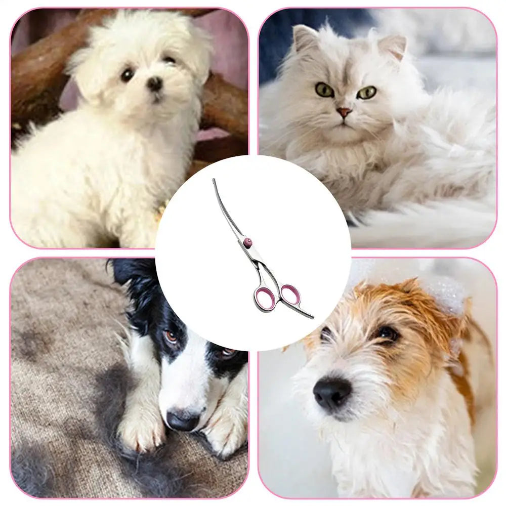 Curved Dog Grooming Scissors Curved Dog Trimmer Trimming Hai