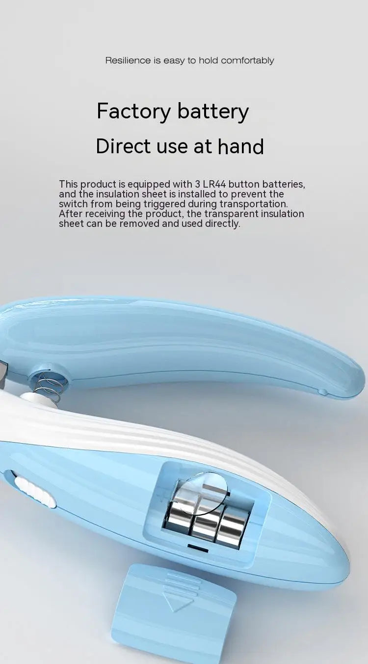 Pet nail clippers with LED light