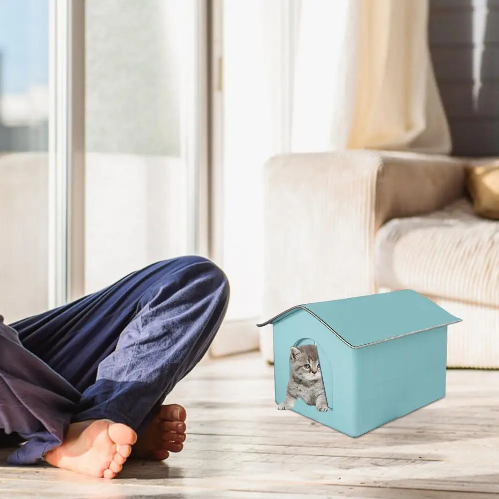Outdoor Cat House Foldable Warm