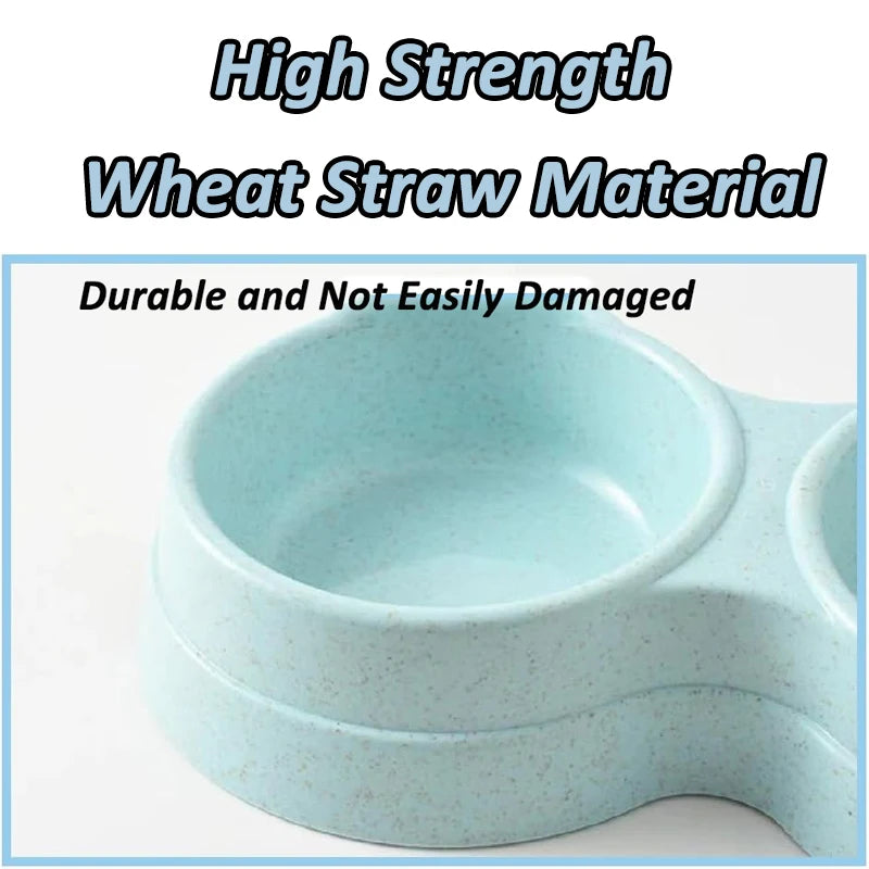 Double Cat Bowl with Stand
