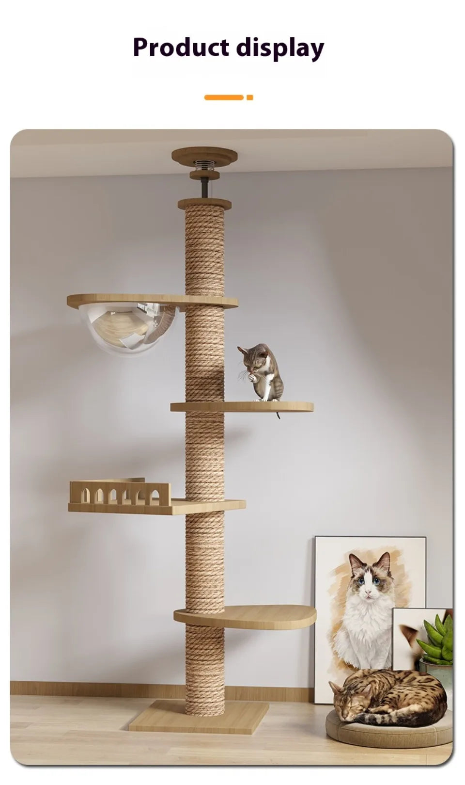 Cat Supplies Wooden Cats Tree